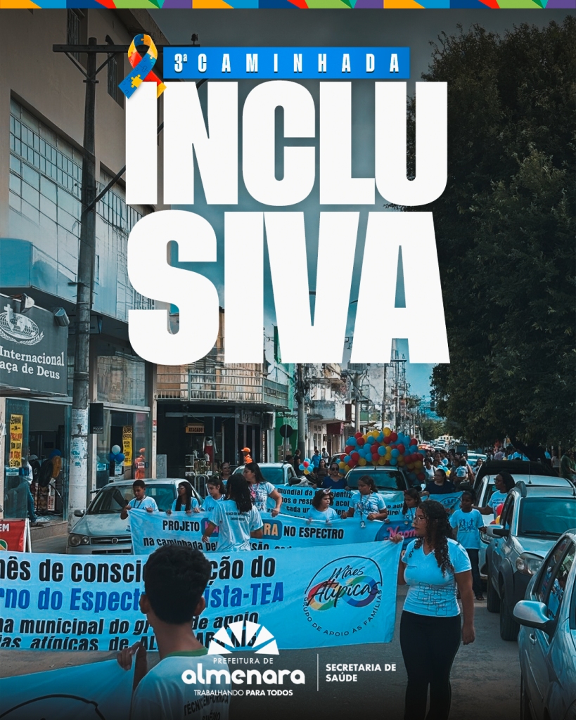 3ª Caminhada Inclusiva celebra conquistas e promove a conscientização sobre o TEA em Almenara