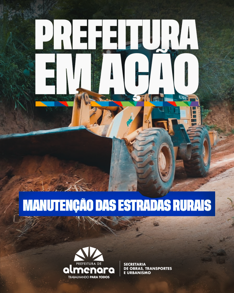 Manutenção das estradas rurais na Barra da Prata