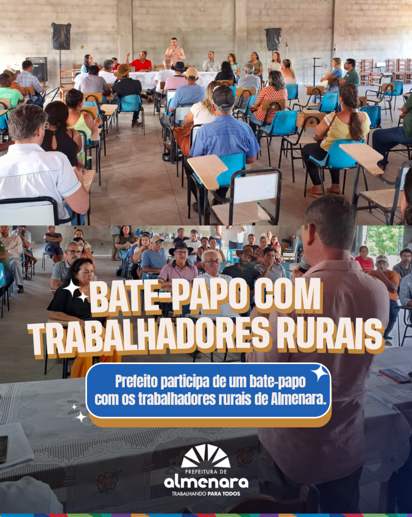 Prefeito Eduardo Brasileiro participa de bate-papo com CMDRS e reforça compromisso com o desenvolvimento rural de Almenara
