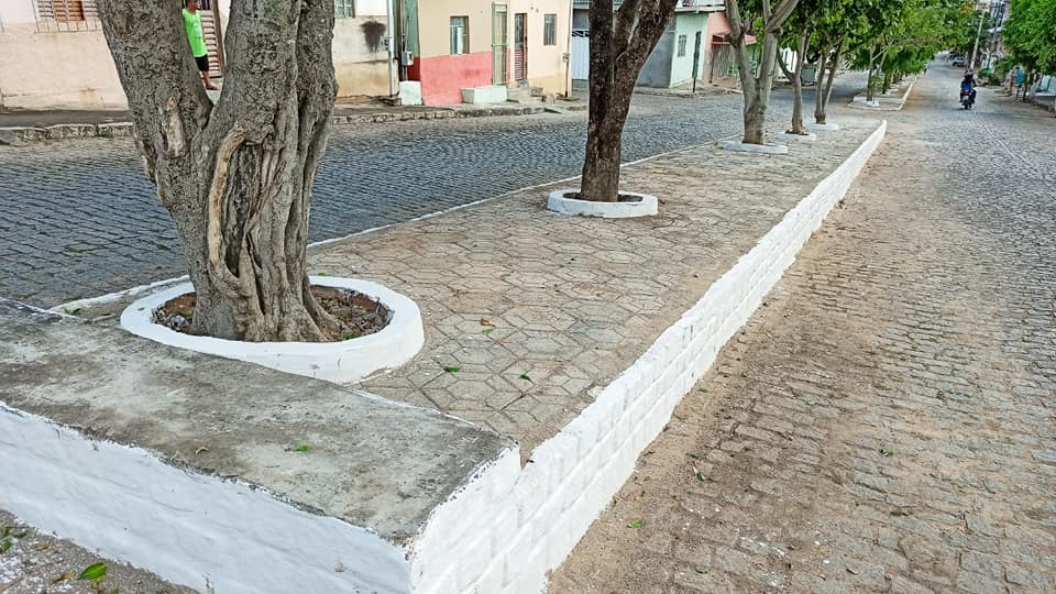 Prefeitura conclui pavimentação dos canteiros da Avenida Carlyle Guimarães Cardoso